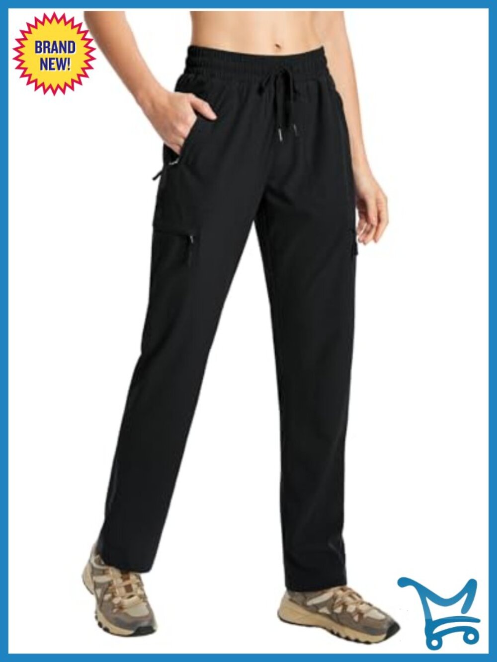 Womens Lightweight Quick Dry Hiking Cargo Pants Water Resistant